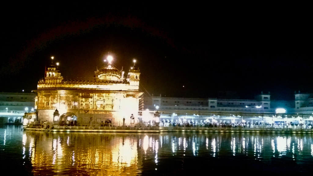 The Golden Temple during night hours